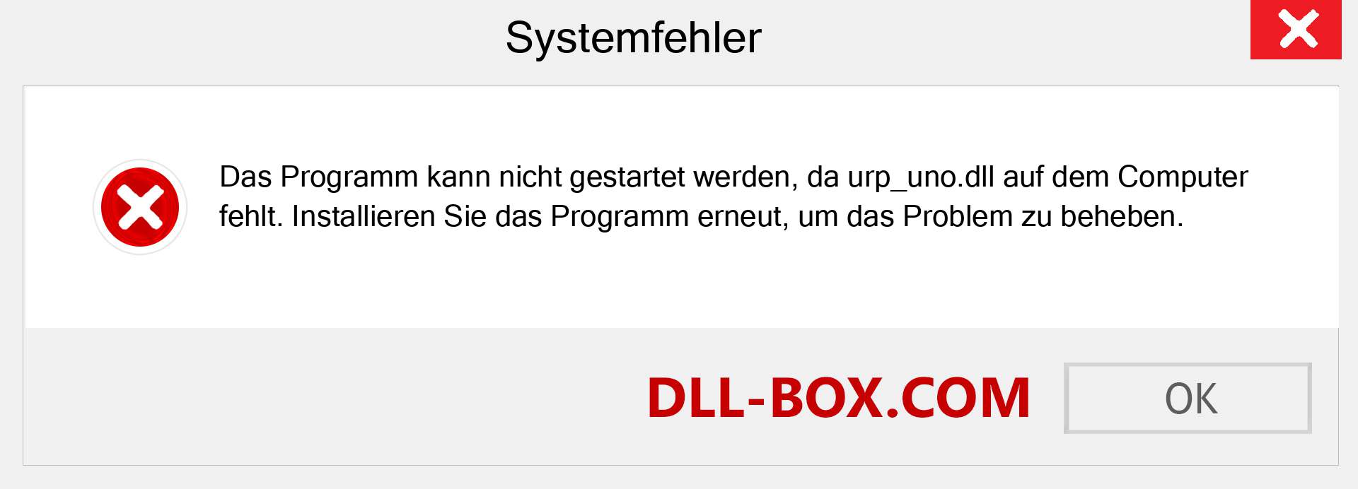 urp_uno.dll-Datei fehlt?. Download für Windows 7, 8, 10 - Fix urp_uno dll Missing Error unter Windows, Fotos, Bildern